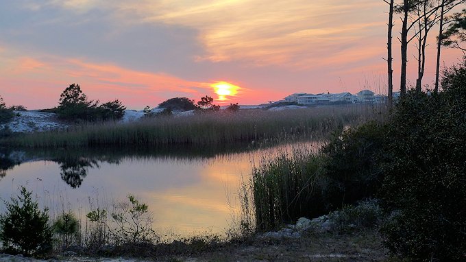 grayton beach sunset